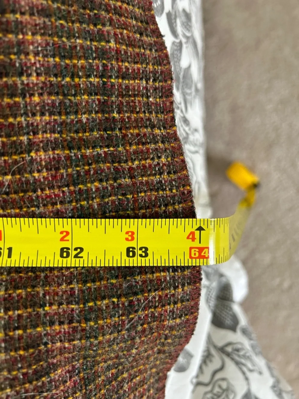 Woolrich vintage 80s 90s wool stripe twin blanket green yellow red cabin lake